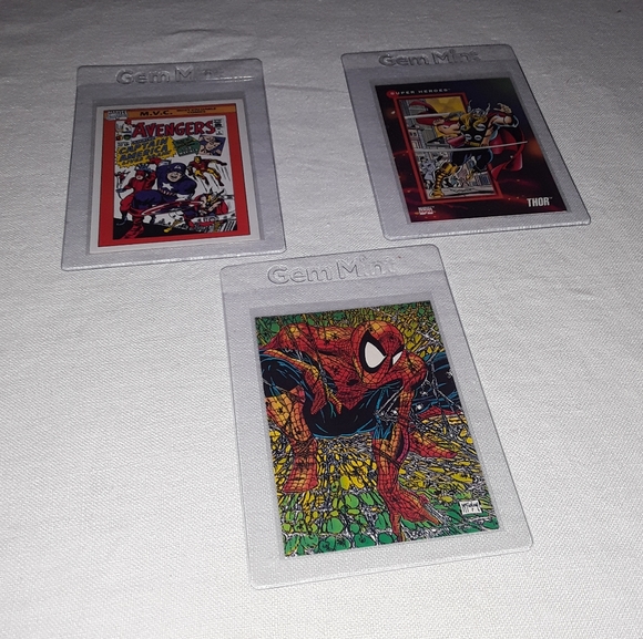 Marvel Other - 3 90's vtg Marvel comic cards Spiderman McFarlane